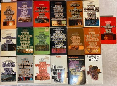 Lew Archer Ross MacDonald PB Novels:  ALL 19 IN THE SERIES GOOD Condition '84 ed