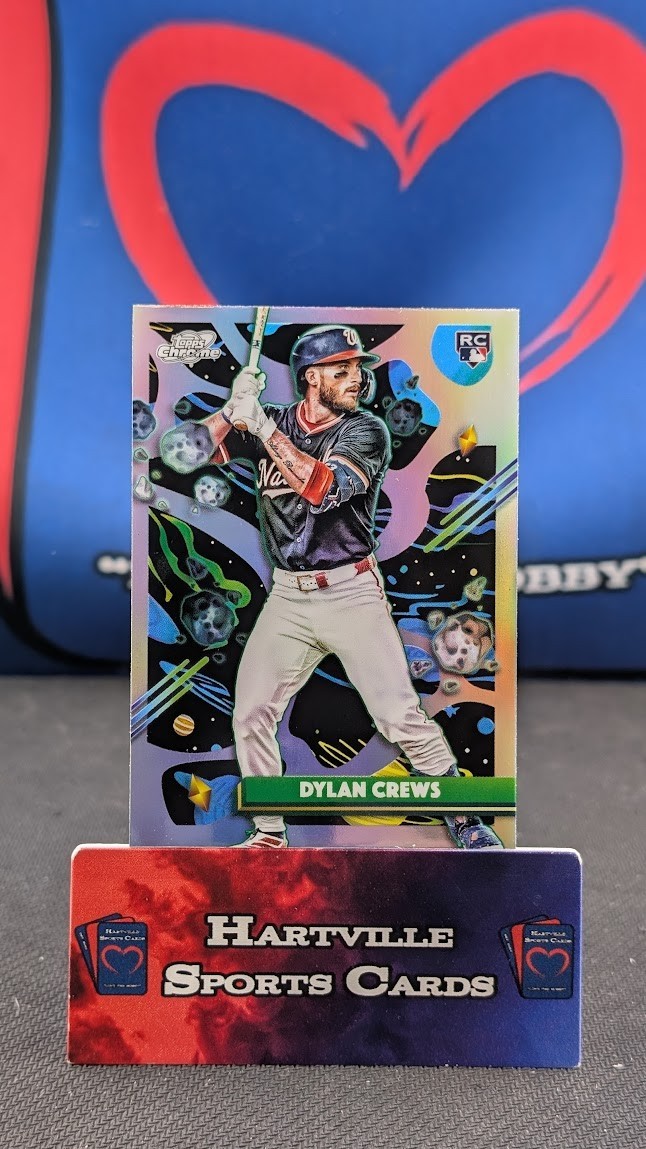 2025 Topps Chrome Cosmic Dylan Crews Rookie 194 Refractor  RC - Nationals 