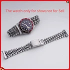 For 22mm Tudor BlackBay 41 Silver Curved End Jubilee WatchBand Bracelet