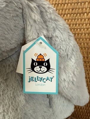NWT Jellycat BASHFUL GREY BUNNY MEDIUM Authentic Plush Toy 12