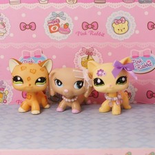 Mini Pet Shop LPS Dachshund and Shorthair Cat Figure for Kid Cute Gift LPS Toy