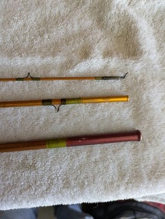 Vintage S.J. Small fly rod bamboo used great condition