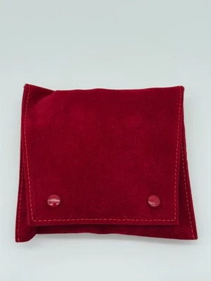 Cartier Original Travelbox caja de reloj estuche de viaje terciopelo rojo - EXCELENTE