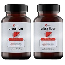2x UpWellness Ultra Liver Supplement Liver Health and Gallbladder Support sealed