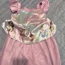 Disney Princess Dress Up Costume, Pink Light Blue, Flame Resistant, Size 4T