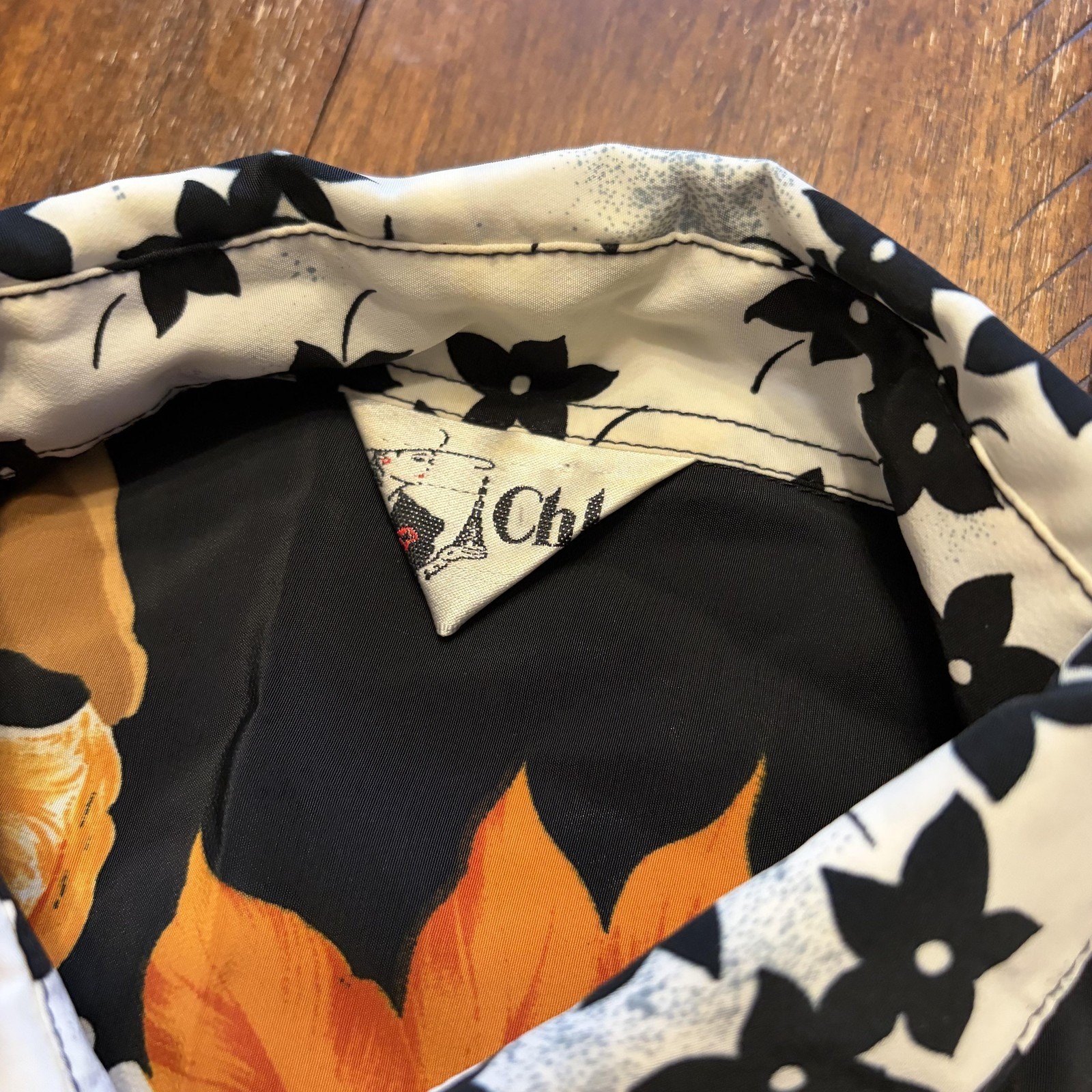 Chloé Vintage Floral Print Short Sleeve Shirt Women's See Measurements Rare image 6
