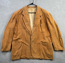 Vintage Scully Jacket Mens 46 Brown Soft Leather Blazer Coat 60s 70s Western
