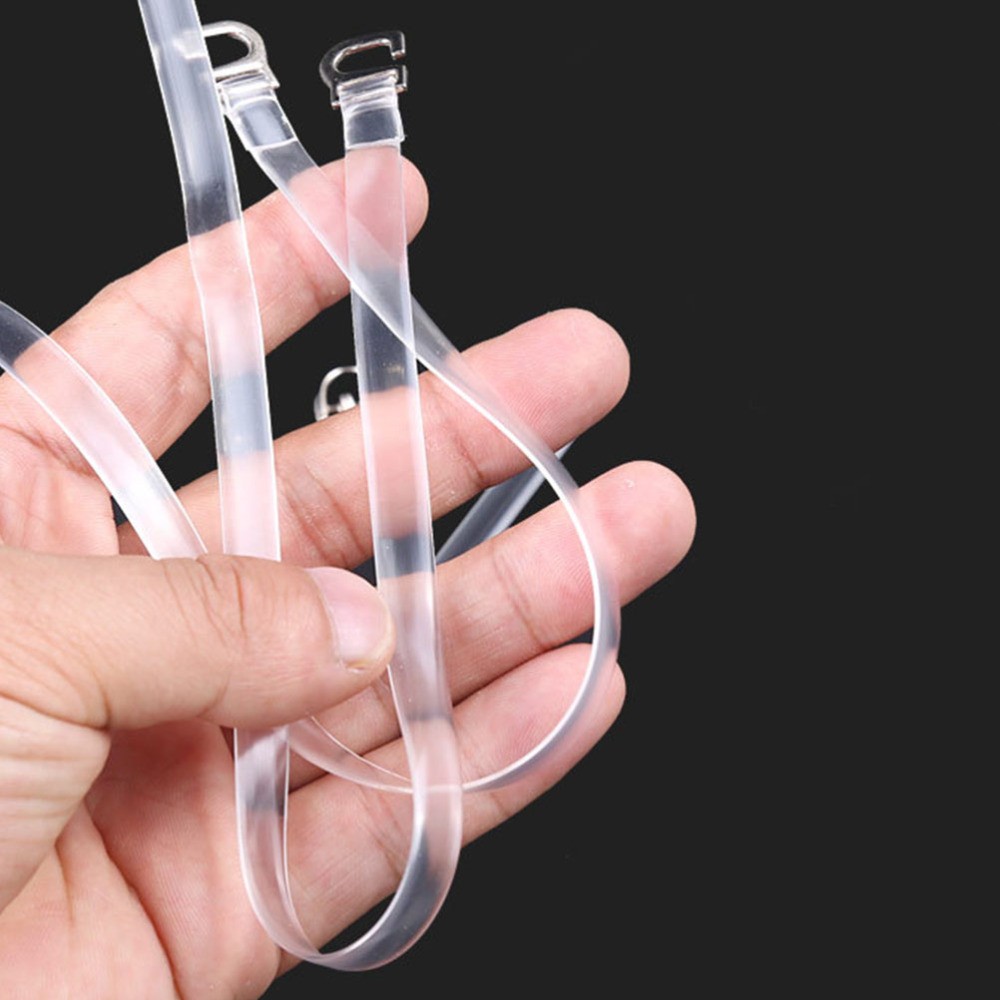 APL 4 paia di cinturini per scarpe donna trasparenti stringati anti tacco per