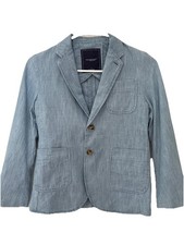 NEW VINEYARD VINES Boy's Chambray 100 Cotton Blazer In Coastline Size 8