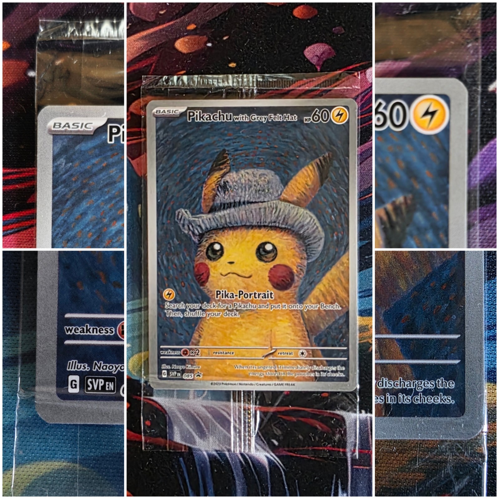 Pokemon TCG - Pikachu with Grey Felt Hat - Van Gogh SVP 085 - NM/M