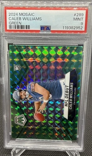 2024 Panini Mosaic Caleb Williams Green RC!! PSA 9!! Mint!