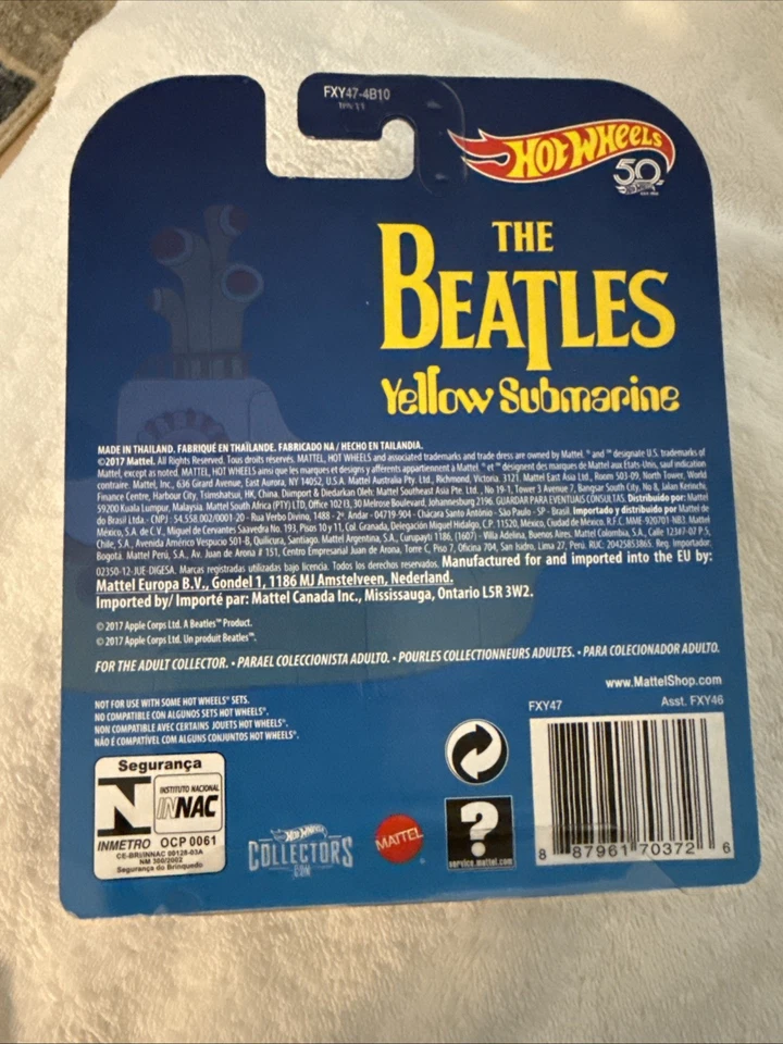 Hot Wheels The Beatles Yellow Submarine 2017 sellado 50 aniversario Foto 2 de 2