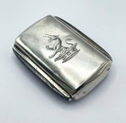 RARE SILVER TINDER BOX VESTA CASE BIRMINGHAM 1826 JOHN THROPP