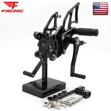 Adjustable CNC Rearset Footpegs Footrest For Yamaha MT-25 MT-3 MT03 2015-2024