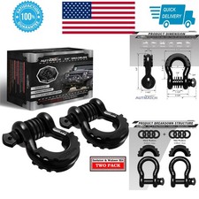 Autmatch 34 D Ring Shackle 2 Pack - 41887 Lbs Break Strength