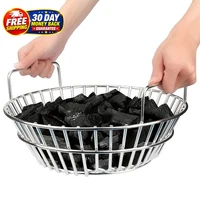 Charcoal Basket, Grill Ash Basket for Big Green Egg Large, 14 Inches Stainless