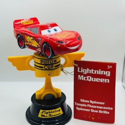 Disney Pixar Cars - LIGHTNING MCQUEEN PISTON CUP TROPHY GLOW SPINNER Carsland