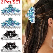 2PCS Animal Hair Claw Clips Large Hair Jaw Clips for Thick Curly Hair