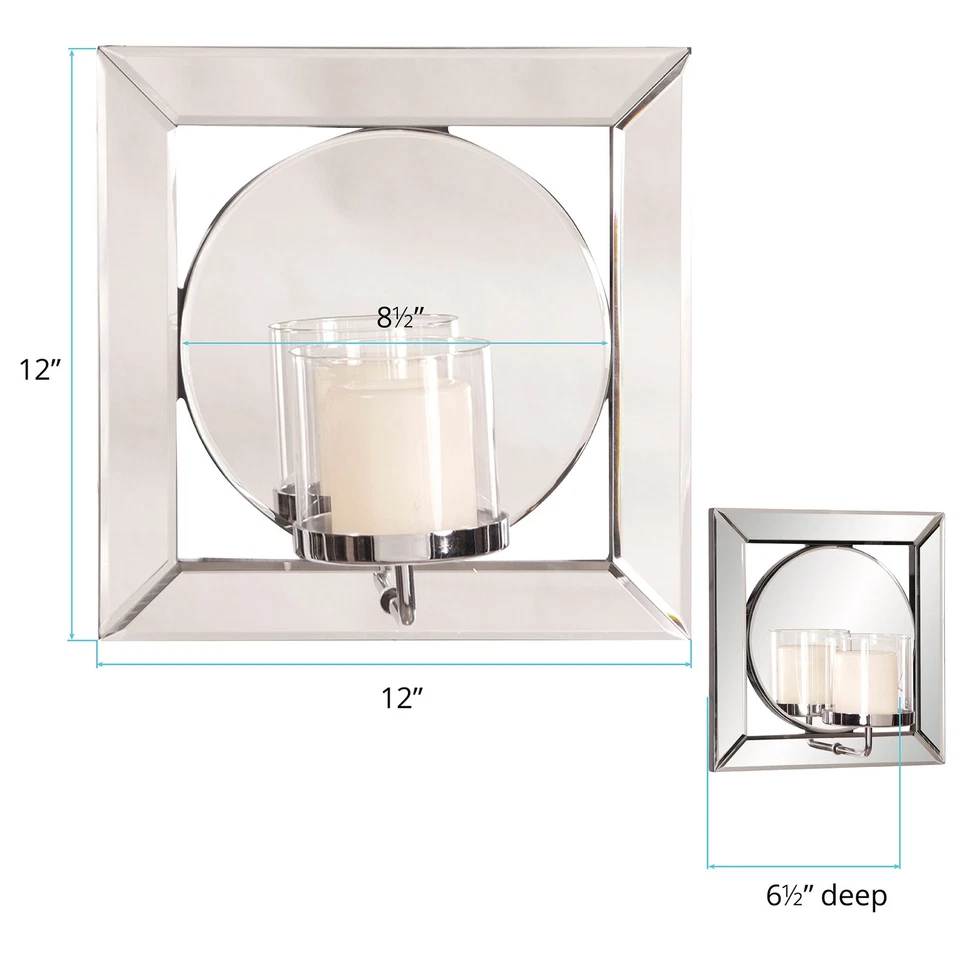 Howard Elliott HEHD81955 Lula espelhado pilar de luxo montado na parede - Imagem 3 de 4