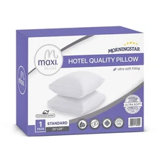 Maxi Cotton Down Alternative Fill Breathable Pillow – White (1 Pack)