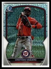 2023 Bowman Chrome #BCP-209 Cristhian Vaquero Chrome Prospects Mojo Refractor