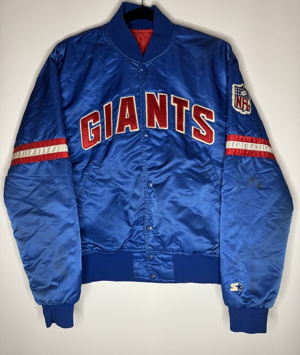 VINTAGE '89-90 New York Giants Football STARTER Jacket Mens VINTAGE '89-90 New York Giants Football STARTER Jacket Mens