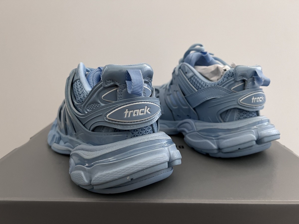 Balenciaga Women's track sneakers Light Blue Metallic EU 35
