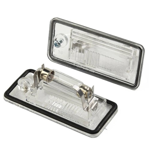 For AUDI A3 8P AUDI A4 B6 B7 A6 C5 A8 Q7 PAIR 2X NUMBER PLATE LAMP LIGHTS LENS - Picture 7 of 8