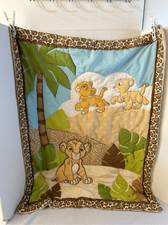 Disney Lion king crib comforter 30x39" vintage