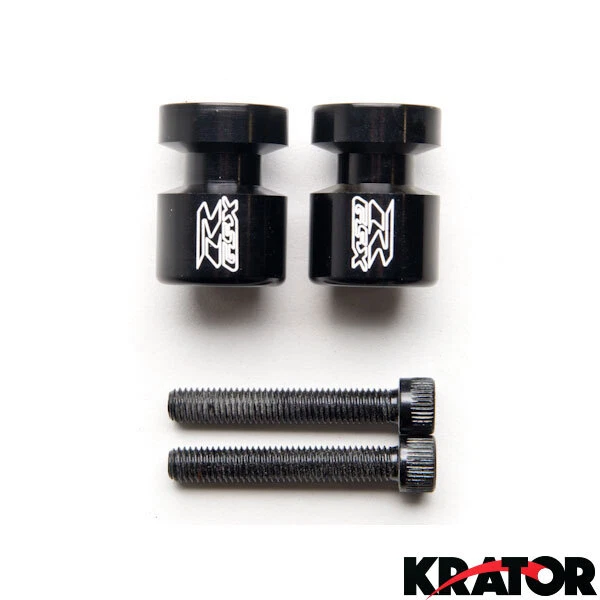 Bobinas deslizantes negras basculantes para motocicleta Suzuki GSX-R 750 1992-2011 Foto 3 de 3