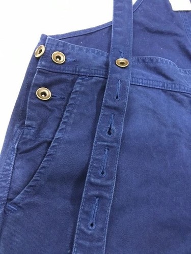 Veritecoeur Worker Pants Japan 2 Blue Chino Cotton Overalls Trousers Salopette  - Picture 3 of 24