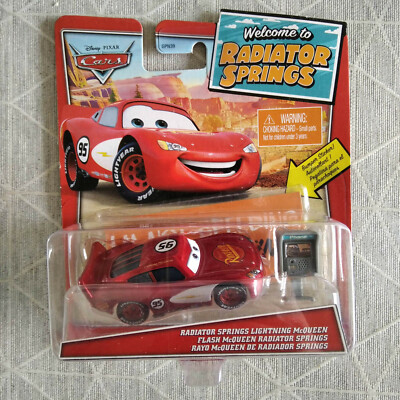 AUTO KÜHLERFEDERN - McQUEEN + Stoßstange Aufkleber - Mattel Disney Pixar