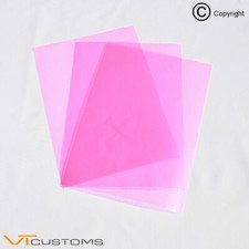 Pink Headlight Tint Film  2 x A4 Sheets for Fog Lights  Car Vinyl Wrap