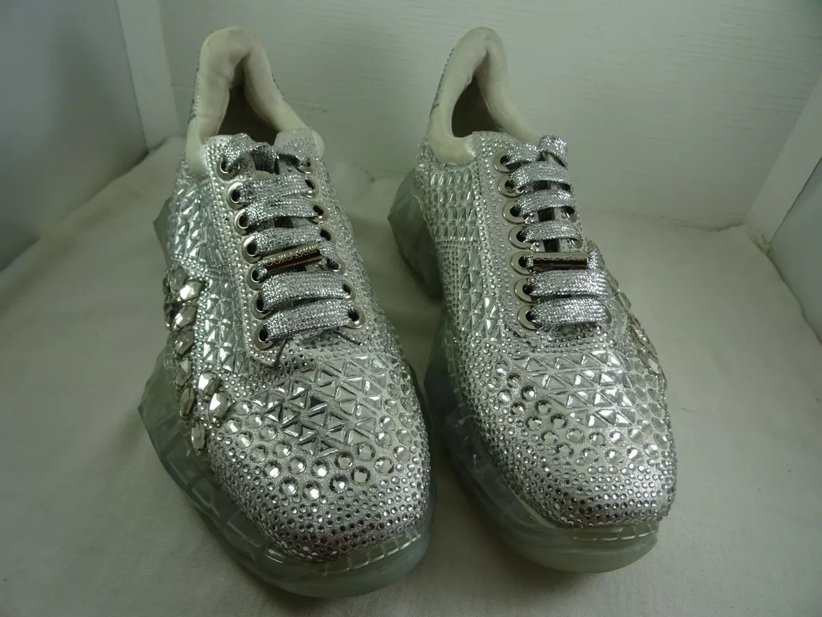 Manøvre Optagelsesgebyr Refinement Jimmy Choo Diamond F Leather Sneakers Chunky Crystals EU 39 US 8.5 | eBay