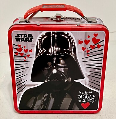 Star wars Dark Vader Lunch Box The Tin Box Size 6'' X 6''