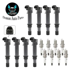 8pcs Ignition Coil & Spark Plug For 2002-2007 Dodge Ram 1500 4.7L V8 UF270