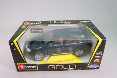 Burago Gold Collection 1/18 – Volkswagen Touareg Vert – Voiture Miniature – Occasion Comme Neuve