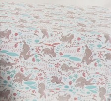 Printed Fabric Tablecloth 60" Round 4-6 people EASTER BUNNIES FLOWERS, EHD