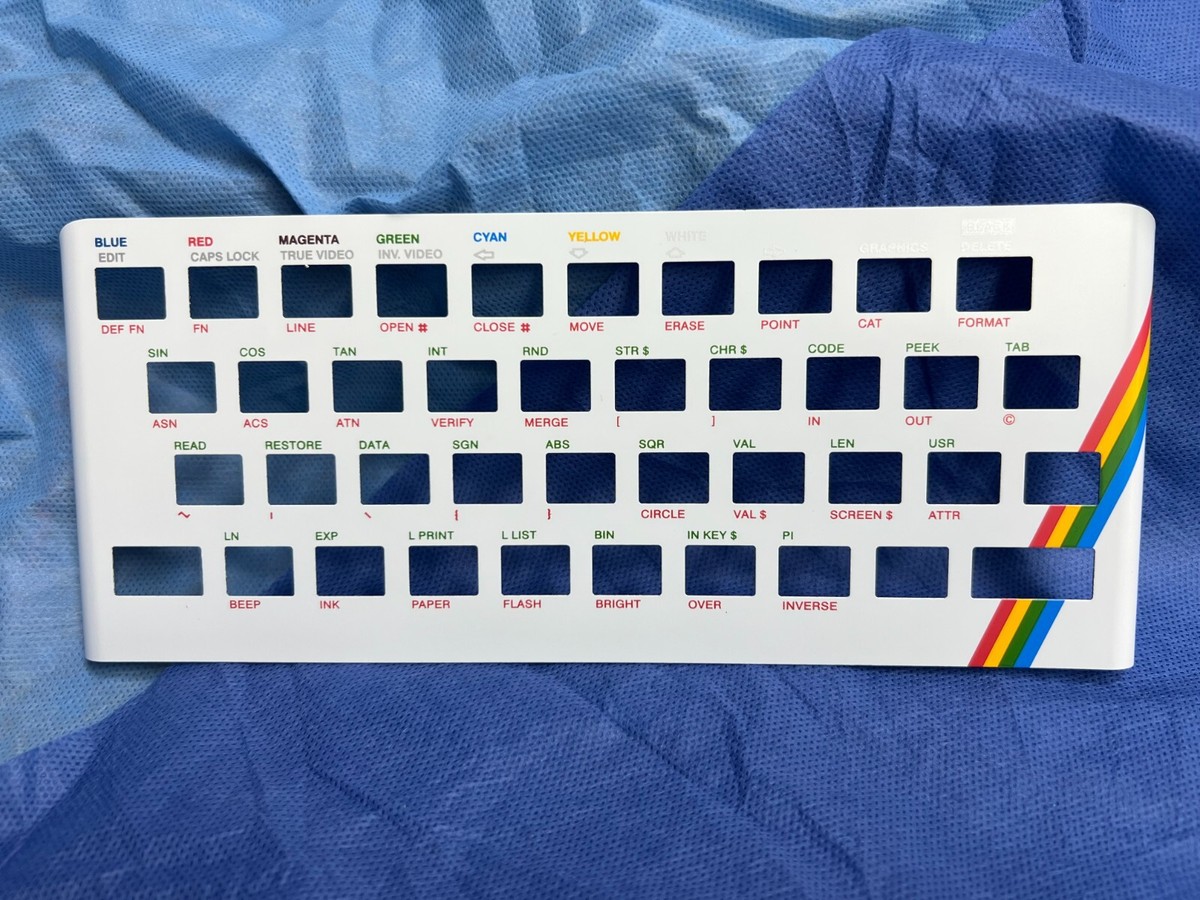 Sinclair ZX Spectrum 16K / 48K Keyboard Cover Faceplate White | eBay