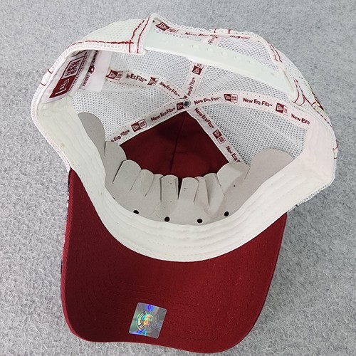 Florida State Seminoles Hat Adult Red Plaid Distressed New Era Snapback Mesh Cap - Picture 10 of 17