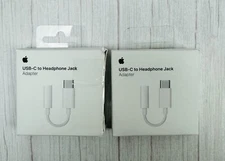 2XGenuine OEM Apple USB-C to 3.5mm Headphone Jack Adapter iPad Pro Mac MU7E2AM/A