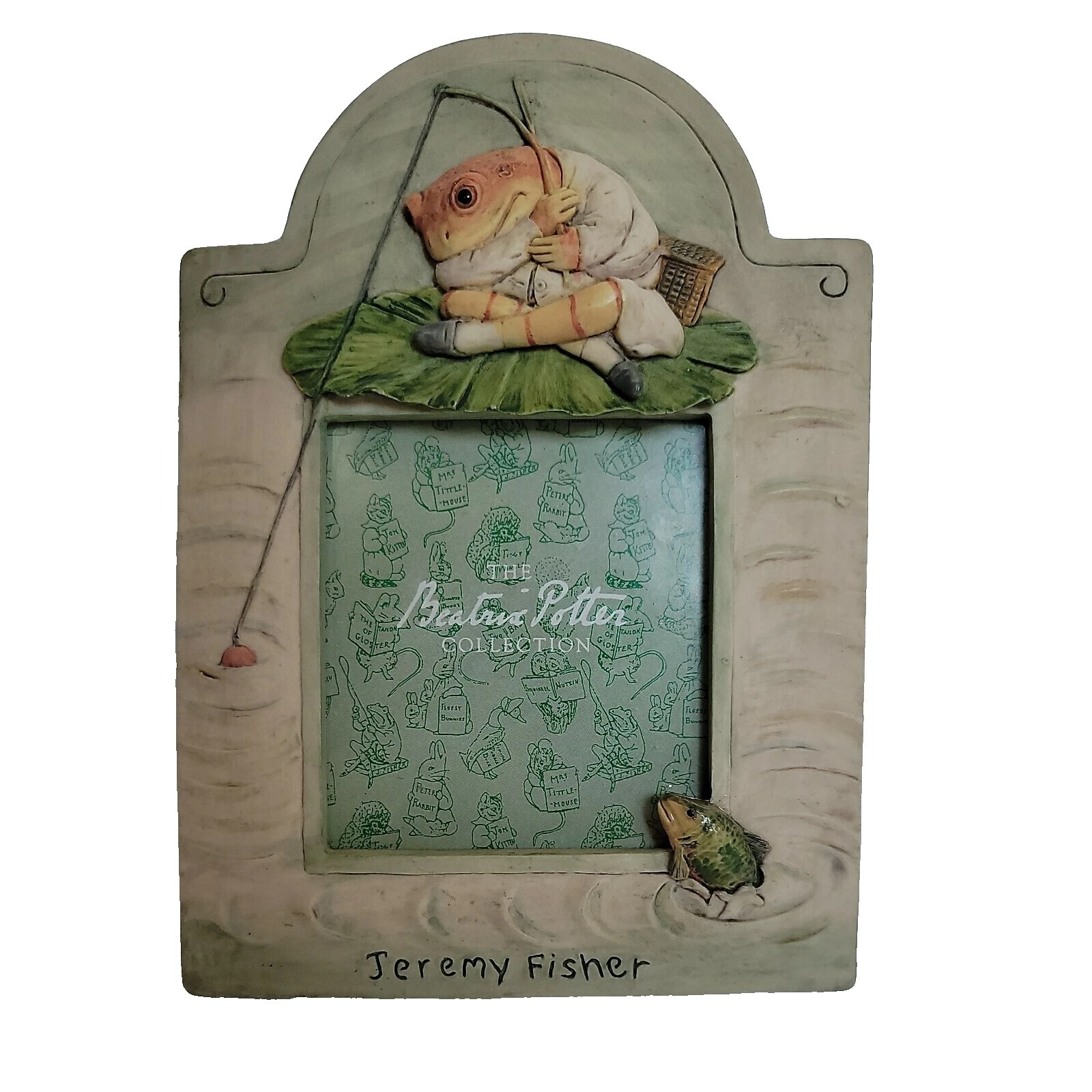 小屋动物与虫子矩形相框