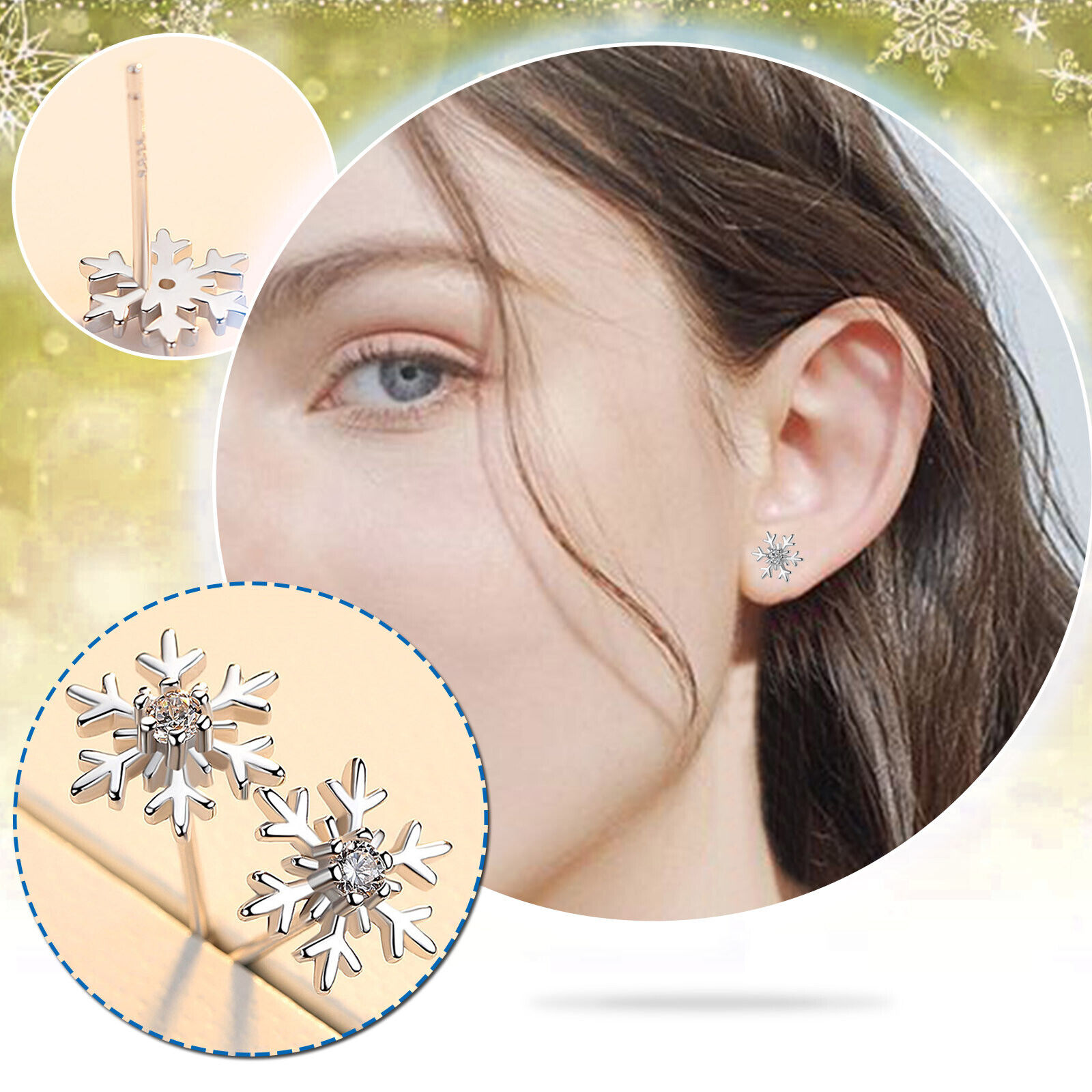 White Gold Diamond Snowflake Earrings, White gold earrings - McCalls  Jewellers (en-GB)