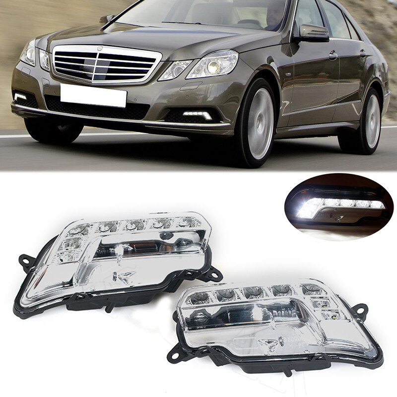 LED Daytime Running Lights – Fits Mercedes W212 E350 E550 E63 (2010-2016)