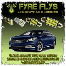 White LED interior lights package kit for 2011-2015 Sonata 9 pcs 3014 series SMD