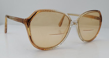 Vintage Silhoutte M1737 Brown Translucent Oval Sunglasses Austria FRAMES ONLY