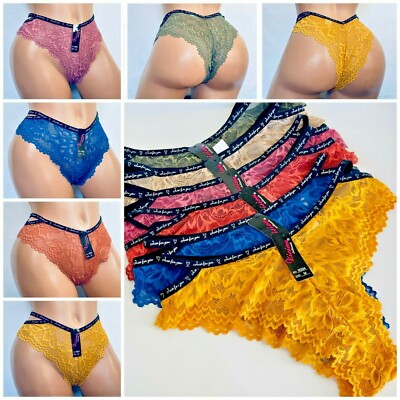 6-12 Bikini cheeky Hipster Women's Lace Underwear PANTY Panties Undies N324 S-XL