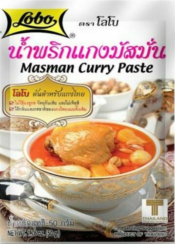 Lobo Masman Curry Paste Thai Authentic Food Thai Cooking spices 50g. - Picture 1 of 2
