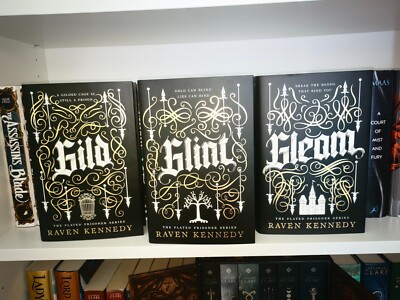 Fairyloot   The Plated Prisoner series Gild Glint Gleam by Raven Kennedy SIGNED