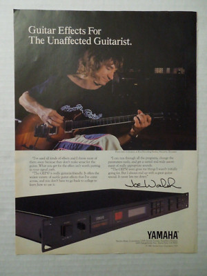 1989 YAMAHA GEP50 Guitar Effect Processor Magazine Ad - JOE WALSH
